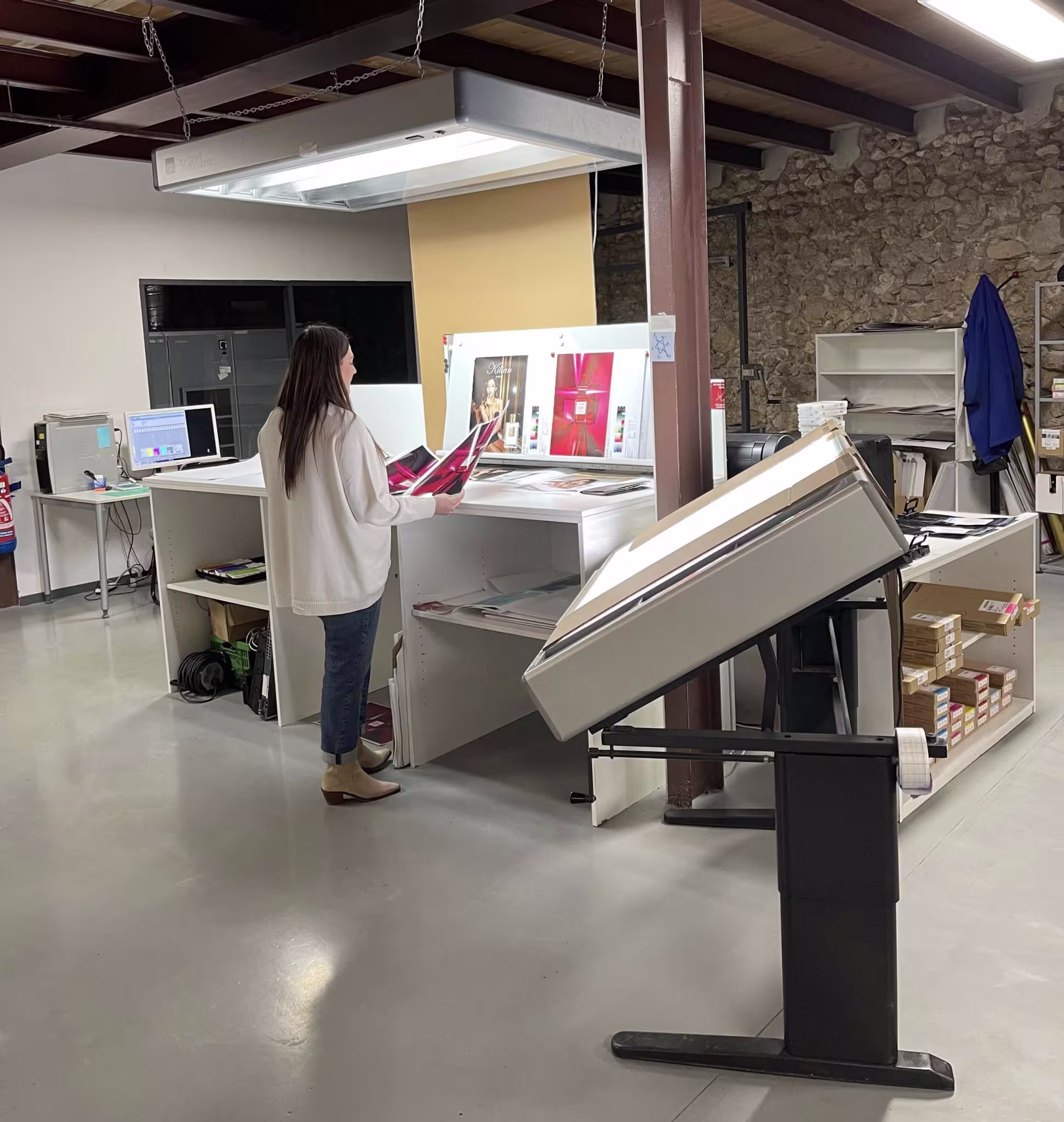 GEGM digital printing workshop for a Ralph Lauren campaign