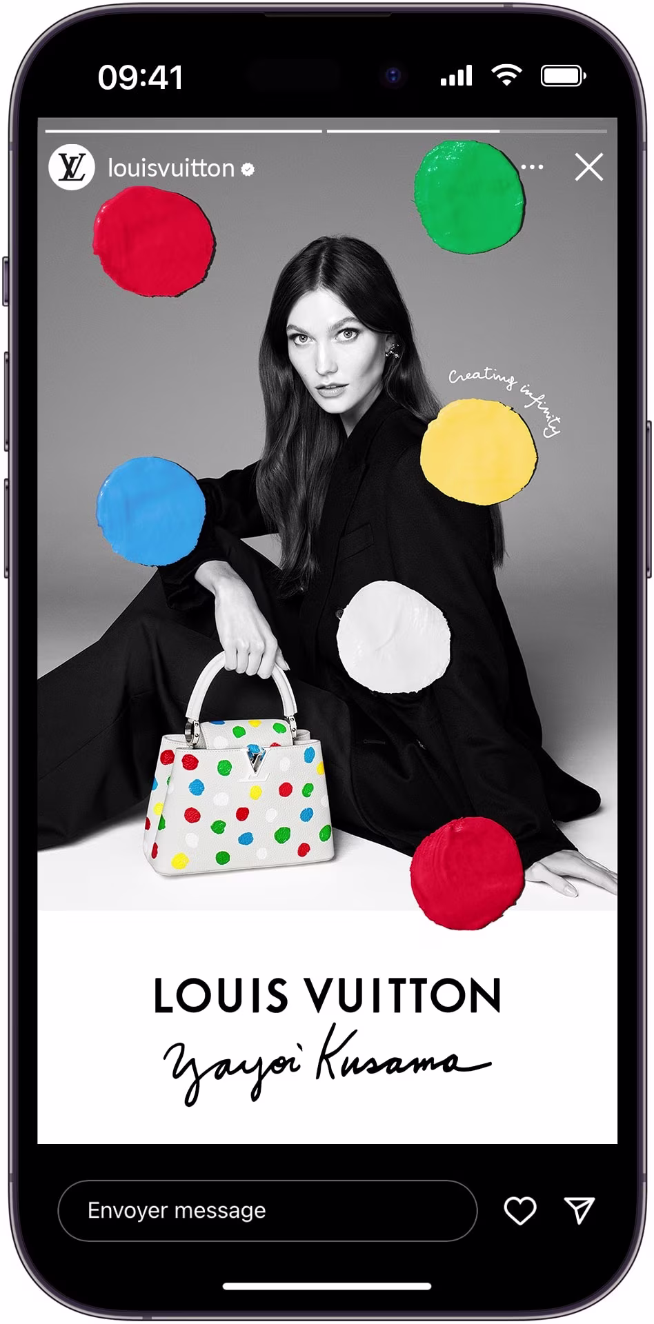 Social Ads service provided by GEGM for Louis Vuitton