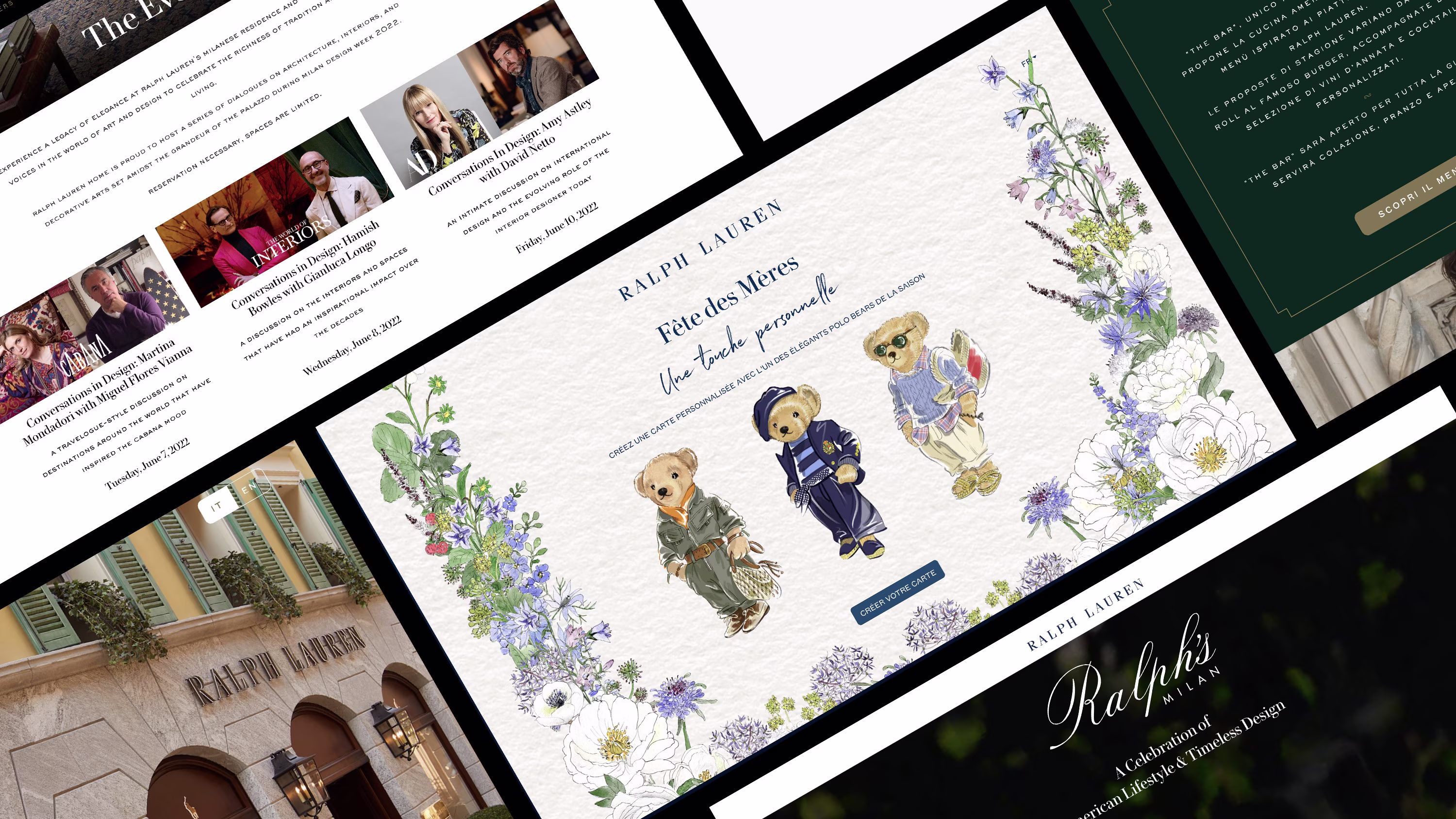Event landing pages created by GEGM
